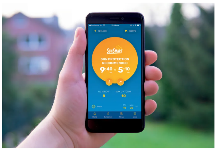 Lanzan app para ayudar a protegerse de la exposición a la radiación solar