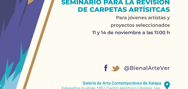 Invitan a la jornada académica de la Sexta Bienal de Arte Veracruz 2022