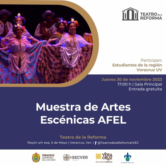 Muestra de Artes Escénicas de los estudiantes del Área de Formación de Elección Libre, región Veracruz