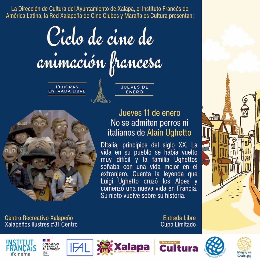 Ciclo de cine de animación francesa en Xalapa