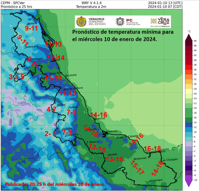 Clima frío en Xalapa este miércoles