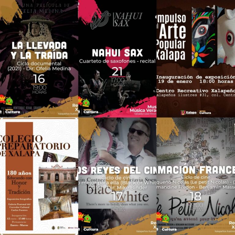 Conoce la agenda cultural de Xalapa del 16 al 21 de enero