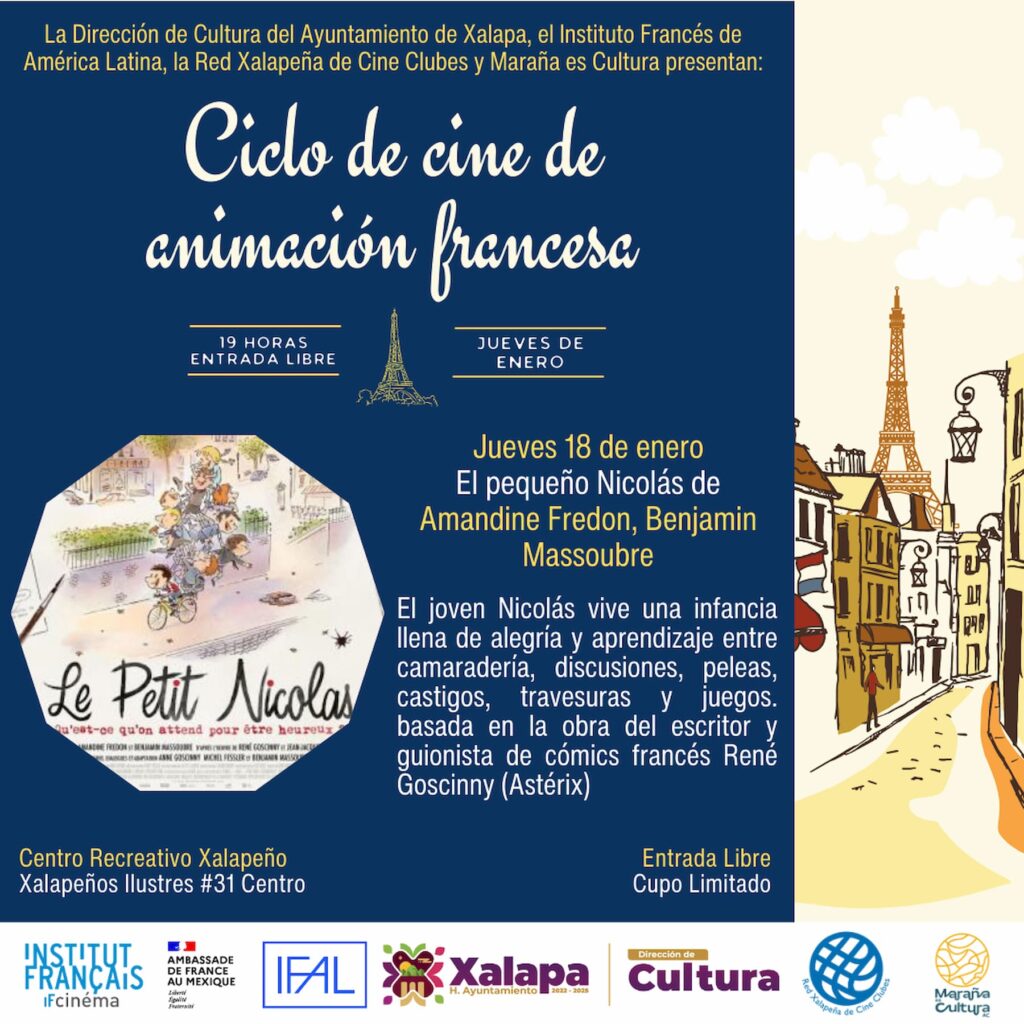 Ciclo de cine de animación francesa en Xalapa