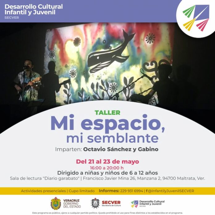 Invitados al taller “Mi espacio, mi semblante” del 21 al 23 de mayo