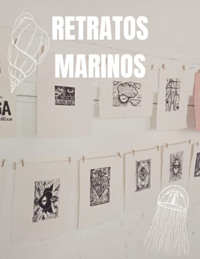 Invitación al taller de gráfica Retratos Marinos