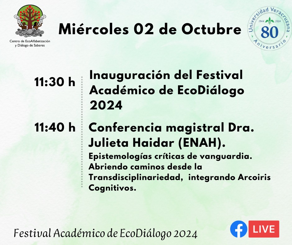 Invitan al “Festival Académico de EcoDiálogo” Edición 2024