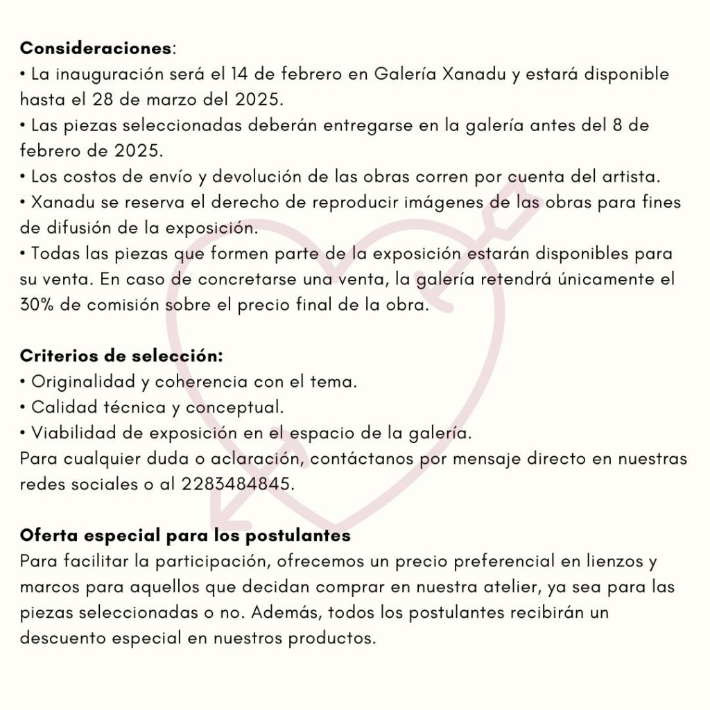 Galería Xanadu celebrará el amor con una exposición colectiva este 14 de febrero