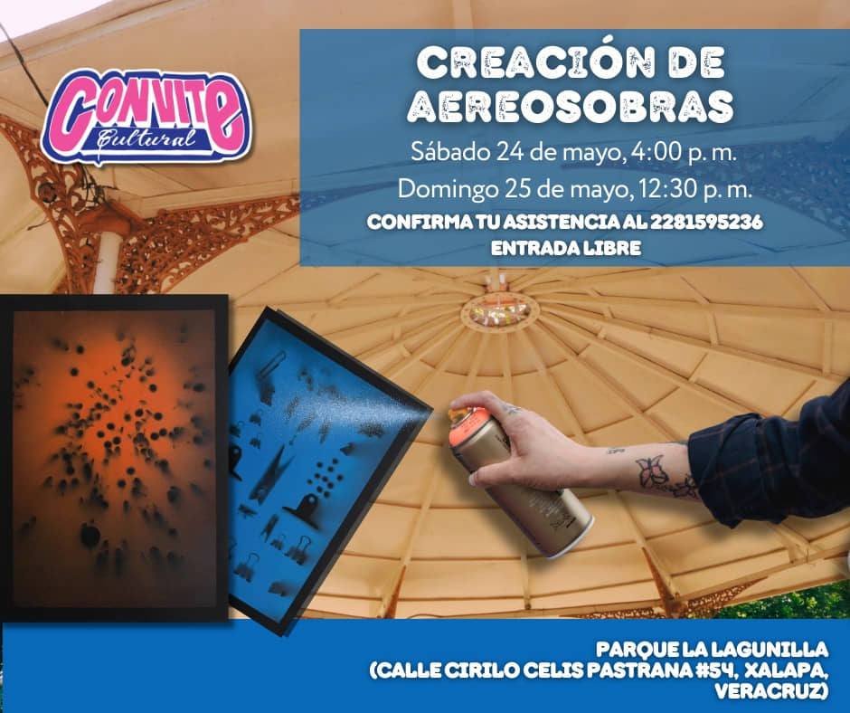 Convite Cultural Xalapa invita a crear "aereosombras" en taller comunitario