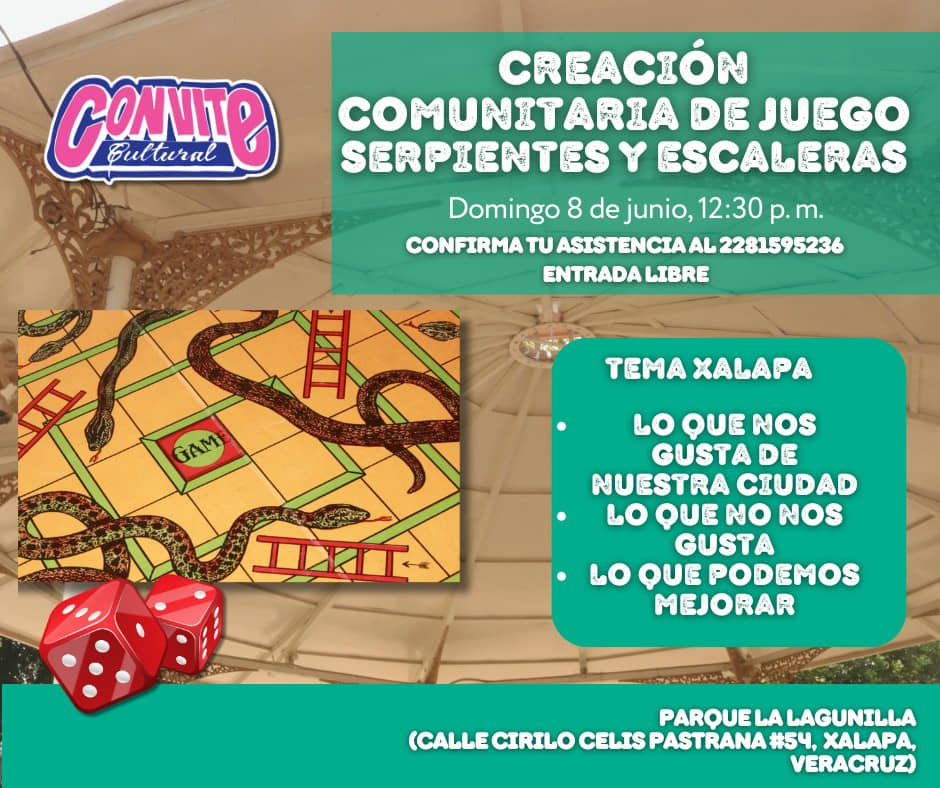 Diseña y Juega: Taller de ‘Serpientes y Escaleras’, organizado por el Convite Cultural Xalapa