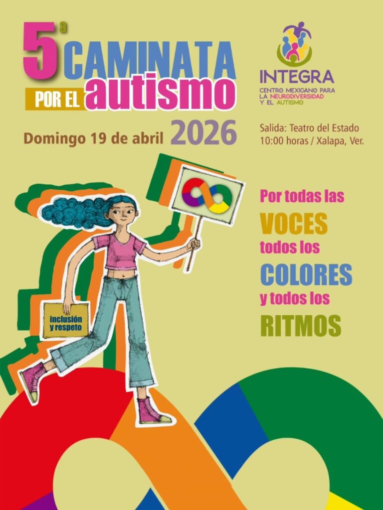 Convocan a la 5ª Caminata por el Autismo en Xalapa para promover inclusión y respeto