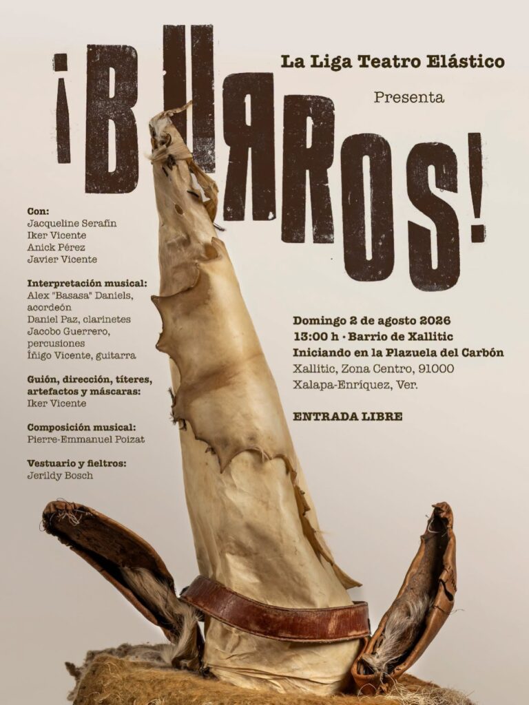 La Liga Teatro Elástico presentará ¡Burros! en el barrio de Xallitic
