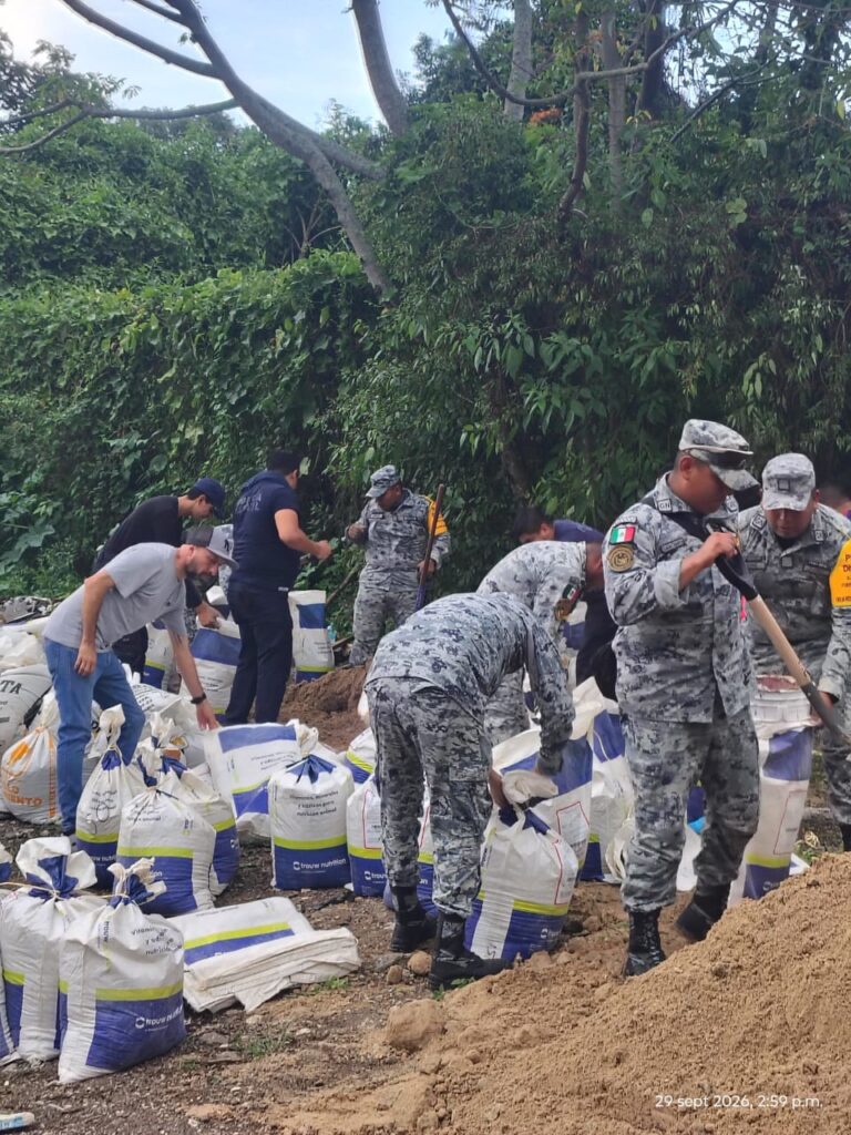 Guardia Nacional, Protección Civil y dependencias estatales se suman a labores coordinadas por el alcalde José Antonio Sangabriel Fernández